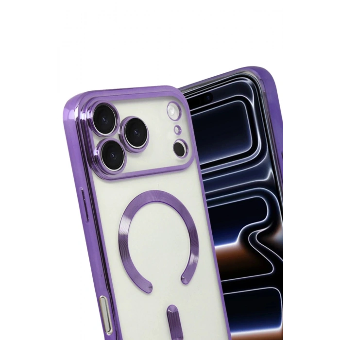 Durukar®   iPhone 17 Pro Kross Magneticsafe Kapak - Mor