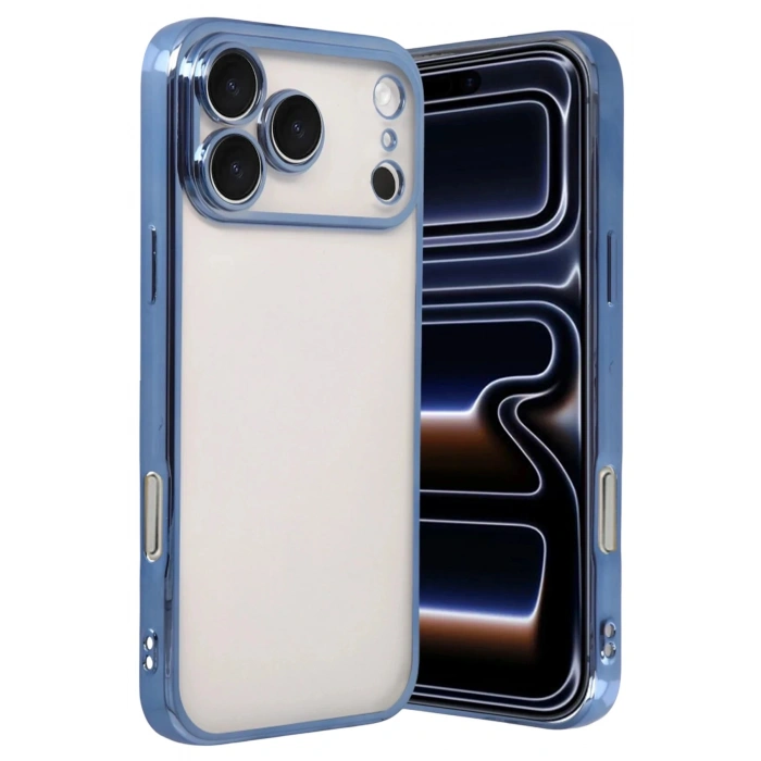 Durukar®   iPhone 17 Pro  Lensli Silikon - Açık Mavi
