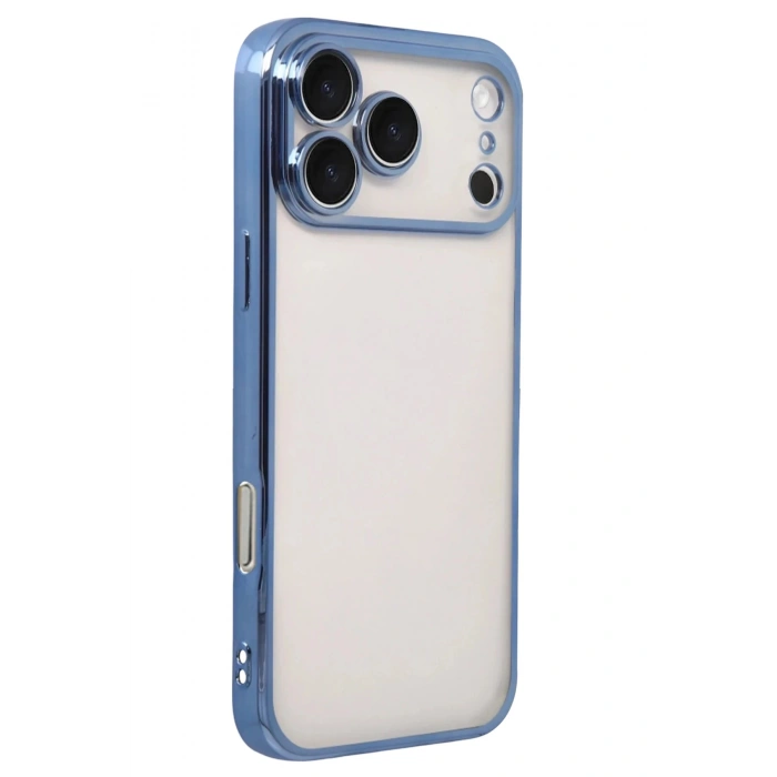 Durukar®   iPhone 17 Pro  Lensli Silikon - Açık Mavi
