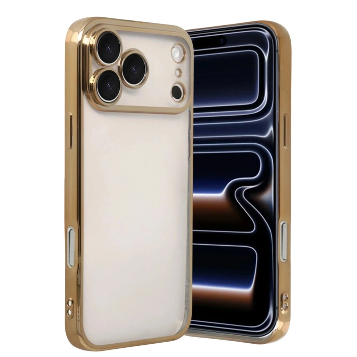 Durukar®   iPhone 17 Pro  Lensli Silikon - Gold
