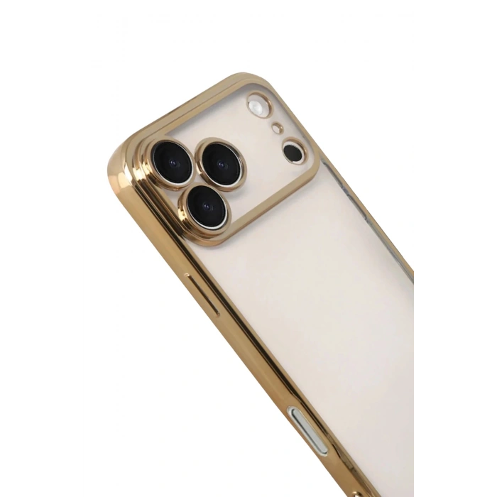 Durukar®   iPhone 17 Pro  Lensli Silikon - Gold