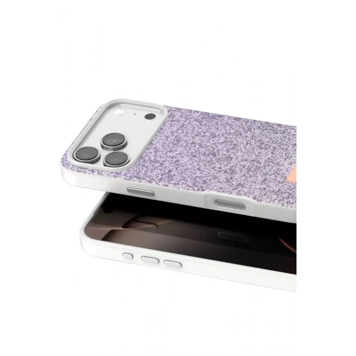 Durukar®   iPhone 17 Pro Max Bright Simli Kapak - Lila