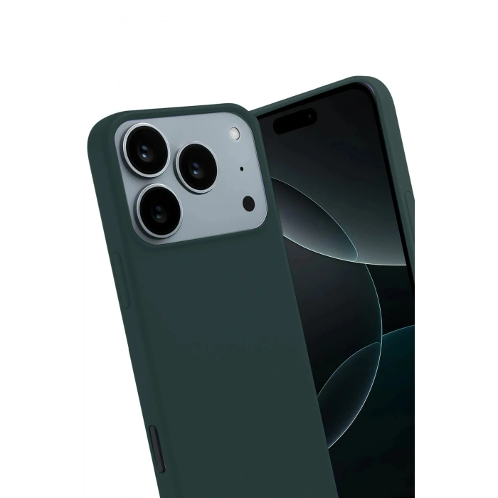 Durukar®   iPhone 17 Pro Max First Silikon - Koyu Yeşil