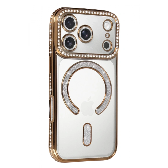 Durukar®   iPhone 17 Pro Max Joke Simli Magneticsafe Kılıf - Gold