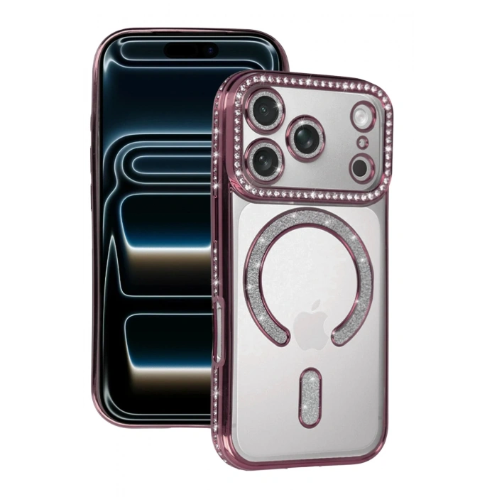 Durukar®   iPhone 17 Pro Max Joke Simli Magneticsafe Kılıf - Pembe