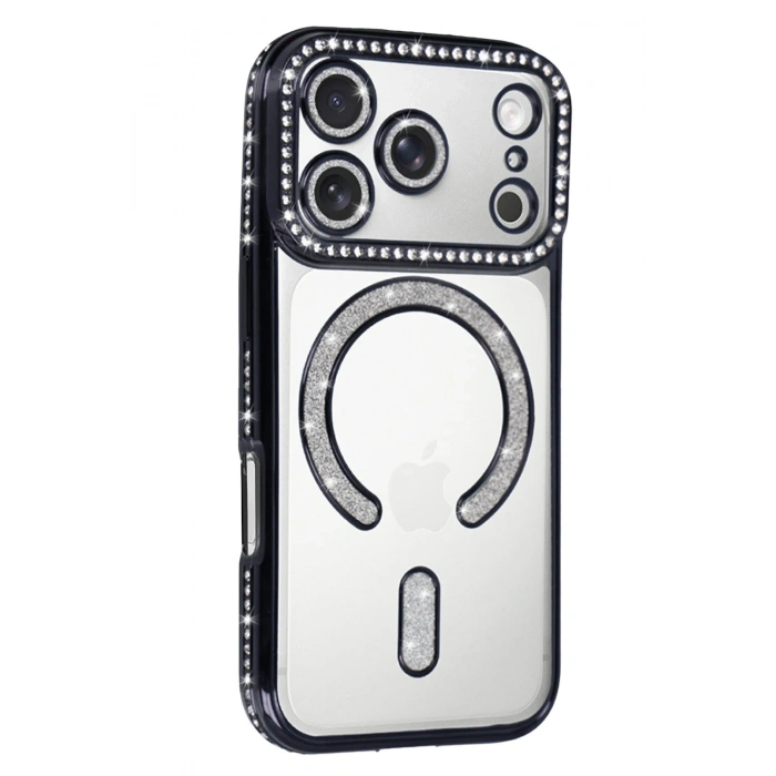 Durukar®   iPhone 17 Pro Max Joke Simli Magneticsafe Kılıf - Siyah