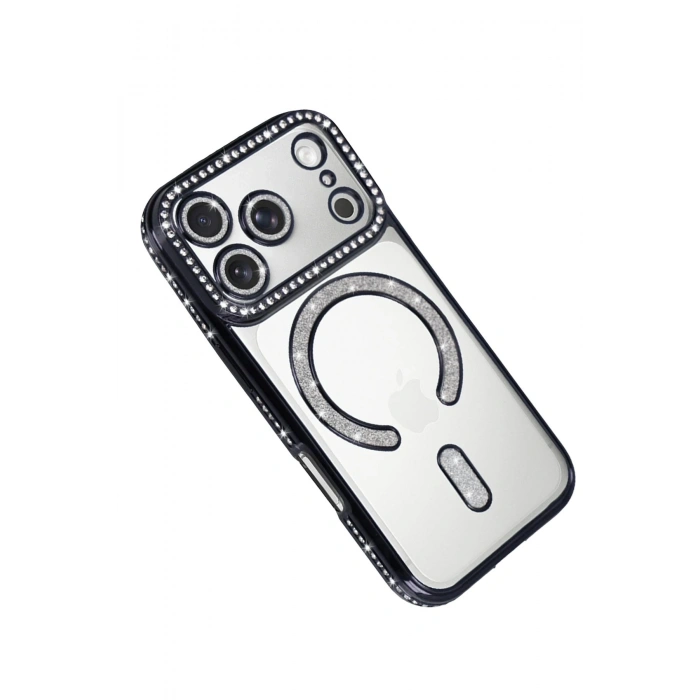 Durukar®   iPhone 17 Pro Max Joke Simli Magneticsafe Kılıf - Siyah