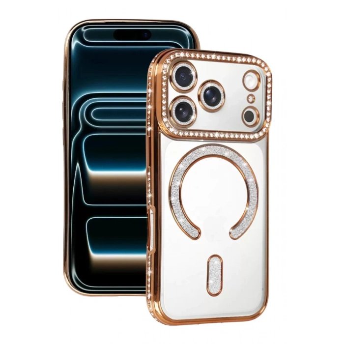 Durukar®   iPhone 17 Pro Max Joke Simli Magneticsafe Kılıf - Turuncu