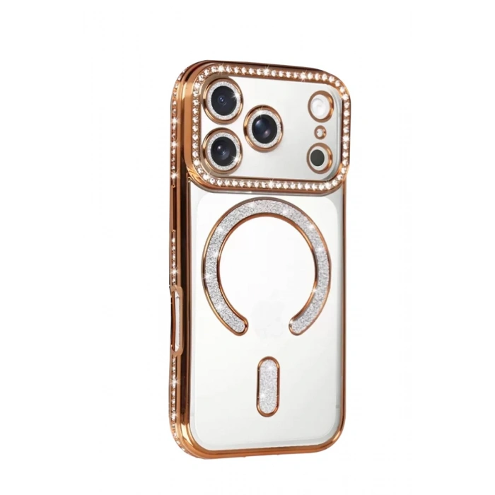 Durukar®   iPhone 17 Pro Max Joke Simli Magneticsafe Kılıf - Turuncu