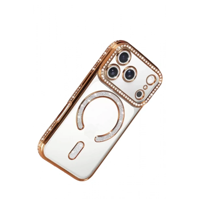 Durukar®   iPhone 17 Pro Max Joke Simli Magneticsafe Kılıf - Turuncu