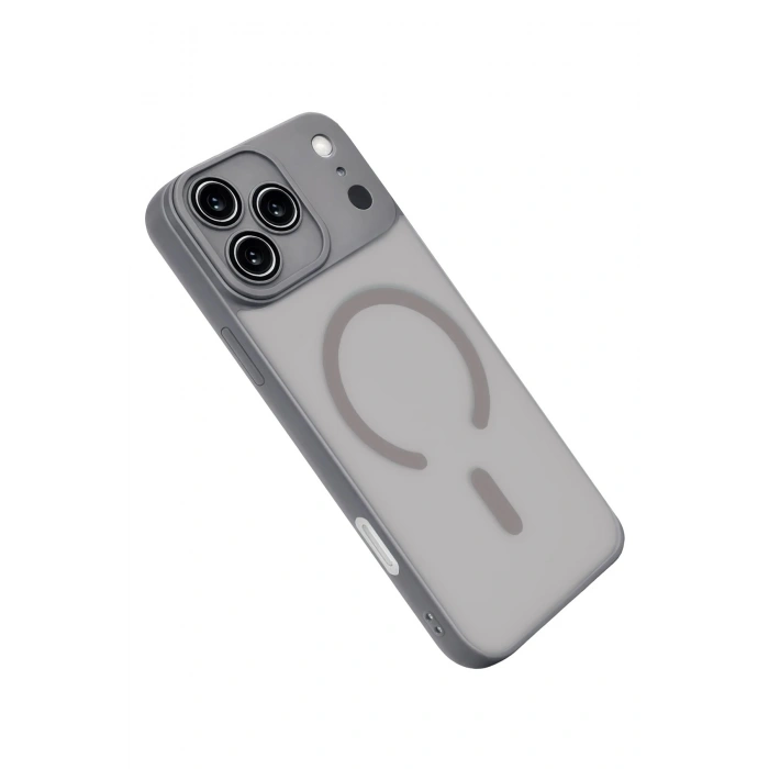 Durukar®   iPhone 17 Pro Max Jota Lensli Magsafe Kapak - Titan Gri