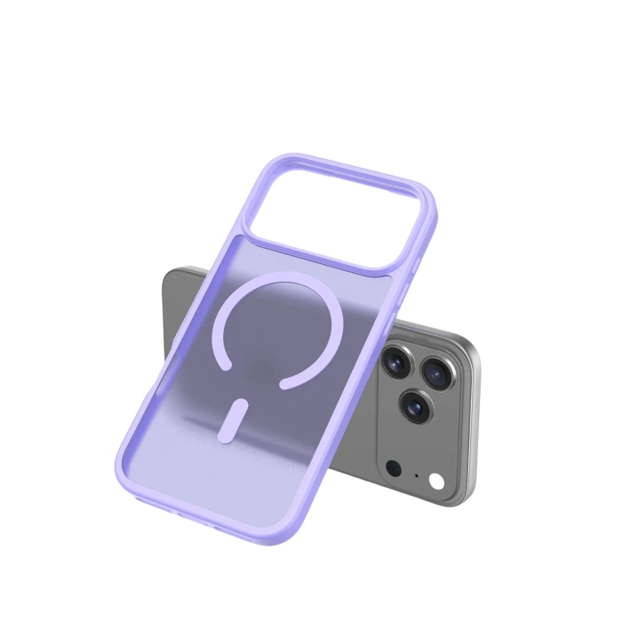 Durukar®   iPhone 17 Pro Max Jota Magsafe Kapak - Lila
