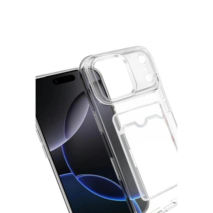 Durukar®   iPhone 17 Pro Max Kart Şeffaf Silikon - Şeffaf