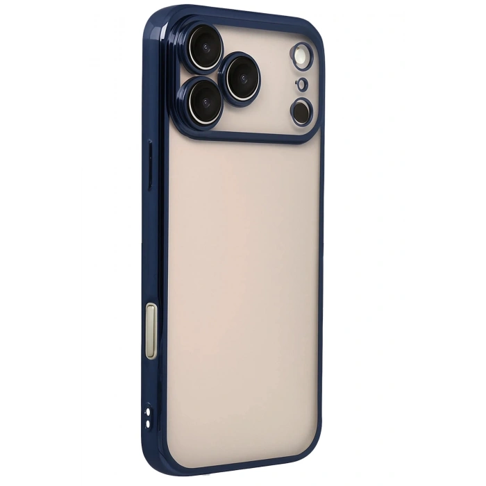 Durukar®   iPhone 17 Pro Max  Lensli Silikon - Lacivert