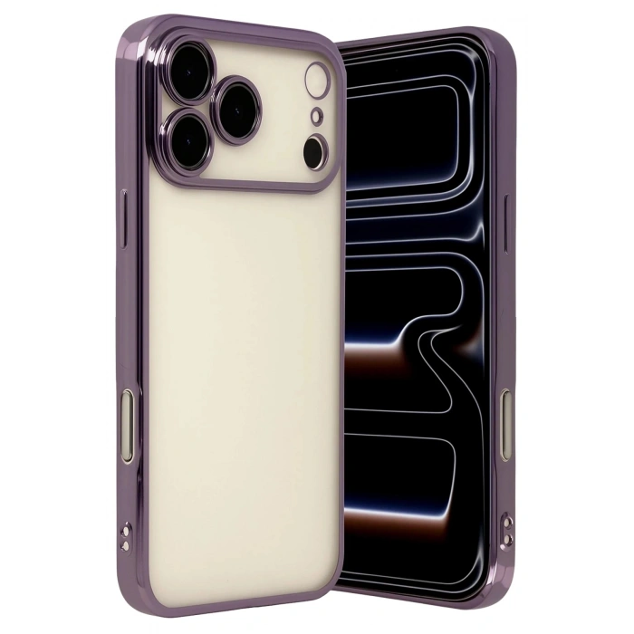 Durukar®   iPhone 17 Pro Max  Lensli Silikon - Mor