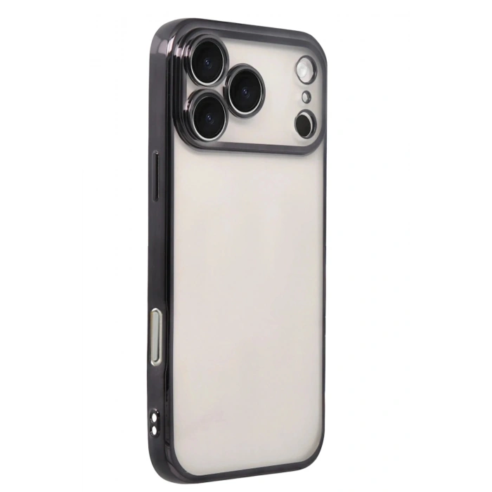 Durukar®   iPhone 17 Pro Max  Lensli Silikon - Siyah