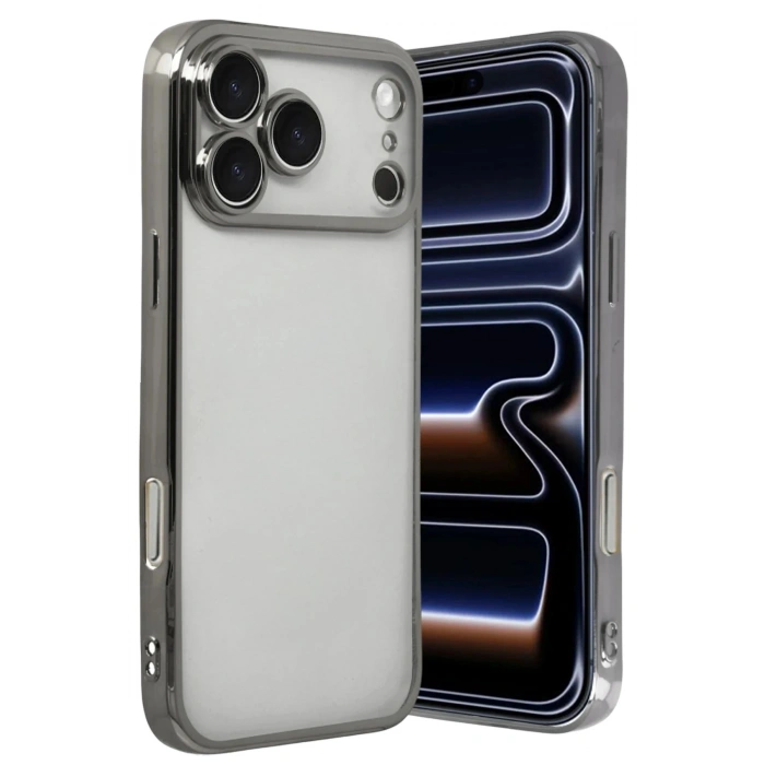 Durukar®   iPhone 17 Pro Max  Lensli Silikon - Titan Gri
