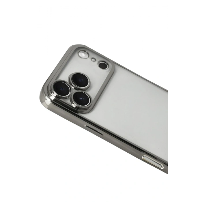 Durukar®   iPhone 17 Pro Max  Lensli Silikon - Titan Gri