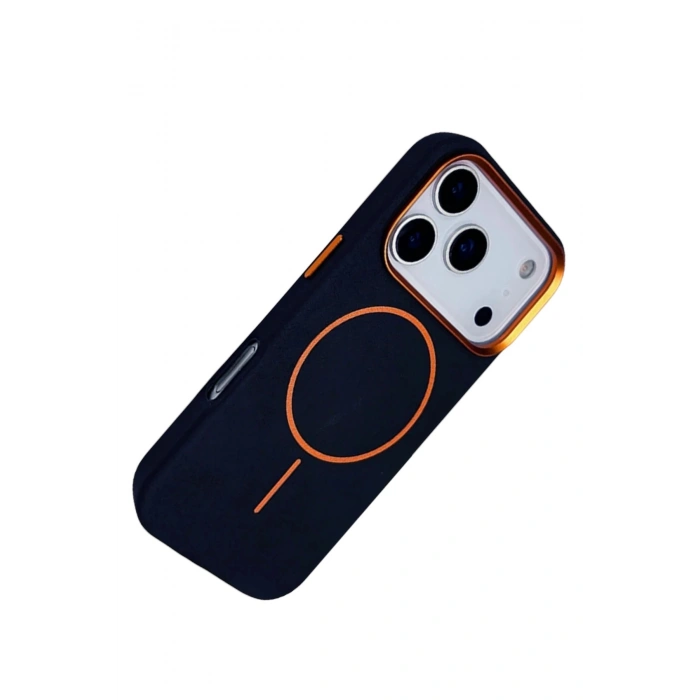 Durukar®   iPhone 17 Pro Max Luno Deri Magsafe Kapak - Mavi