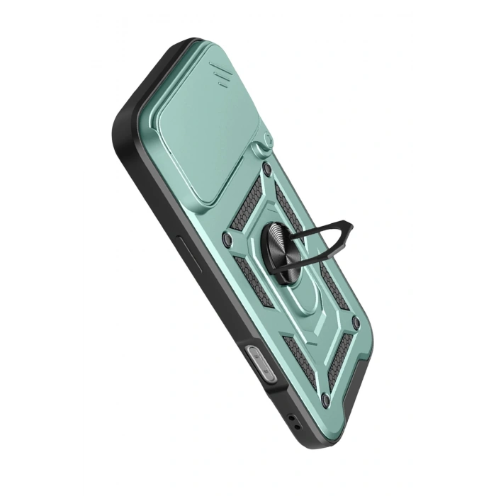 Durukar®   iPhone 17 Pro Max Pars Lens Yüzüklü Silikon - Yeşil