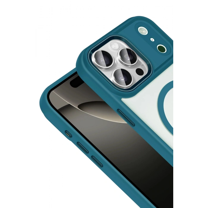 Durukar®   iPhone 17 Pro Max Terea Magsafe Kapak - Açık Mavi