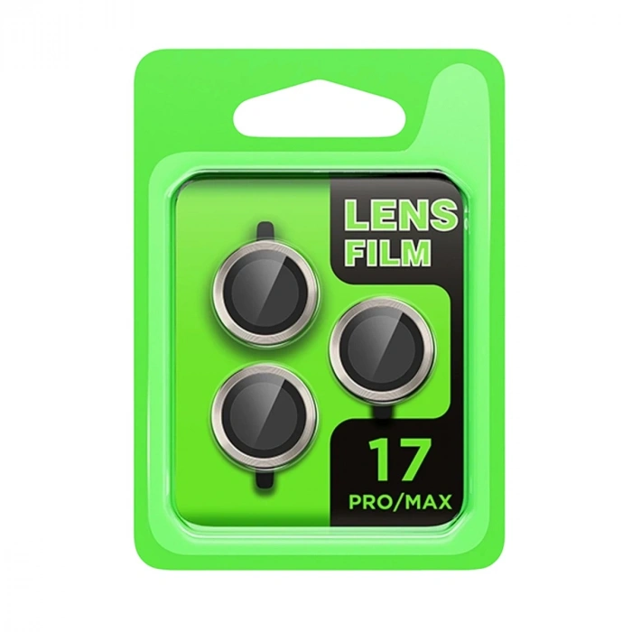 Durukar®   iPhone 17 Pro Raze Metal Kamera Lens - Gri