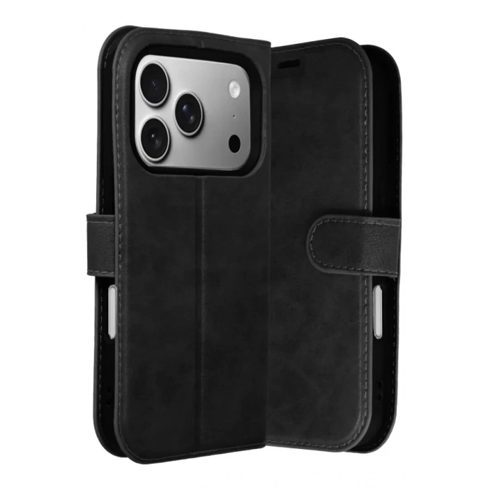Durukar®   iPhone 17 Pro Trend S Plus Kapaklı Kılıf - Siyah