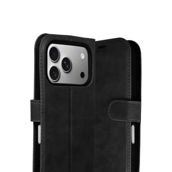 Durukar®   iPhone 17 Pro Trend S Plus Kapaklı Kılıf - Siyah