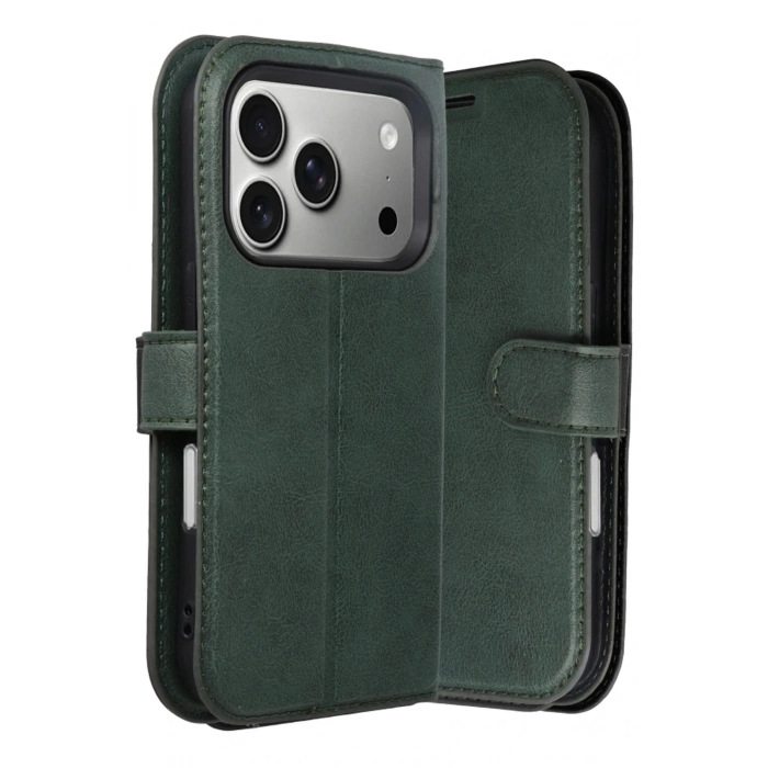 Durukar®   iPhone 17 Pro Trend S Plus Kapaklı Kılıf - Yeşil