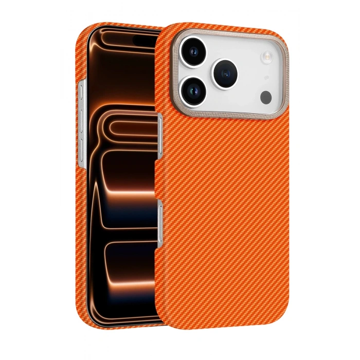 Durukar®   iPhone 17 Pro Vega Magsafe Kapak - Turuncu