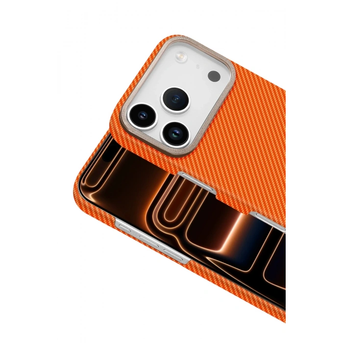 Durukar®   iPhone 17 Pro Vega Magsafe Kapak - Turuncu
