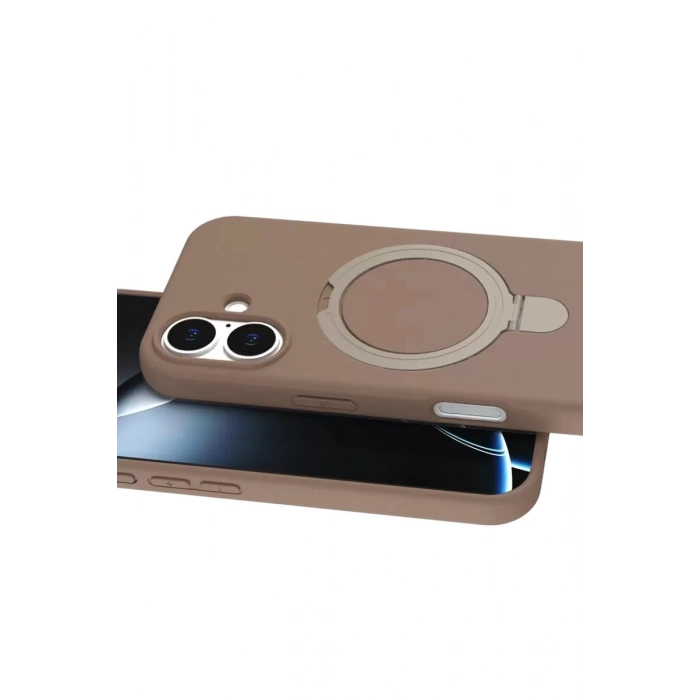 Durukar®   iPhone 17 Regal Magsafe Standlı Kapak - Çöl Titanyum