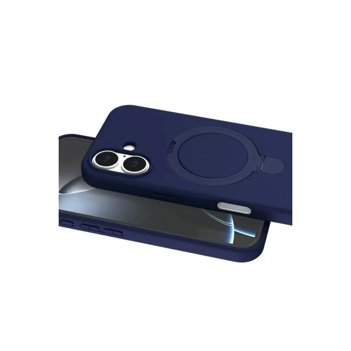 Durukar®   iPhone 17 Regal Magsafe Standlı Kapak - Lacivert