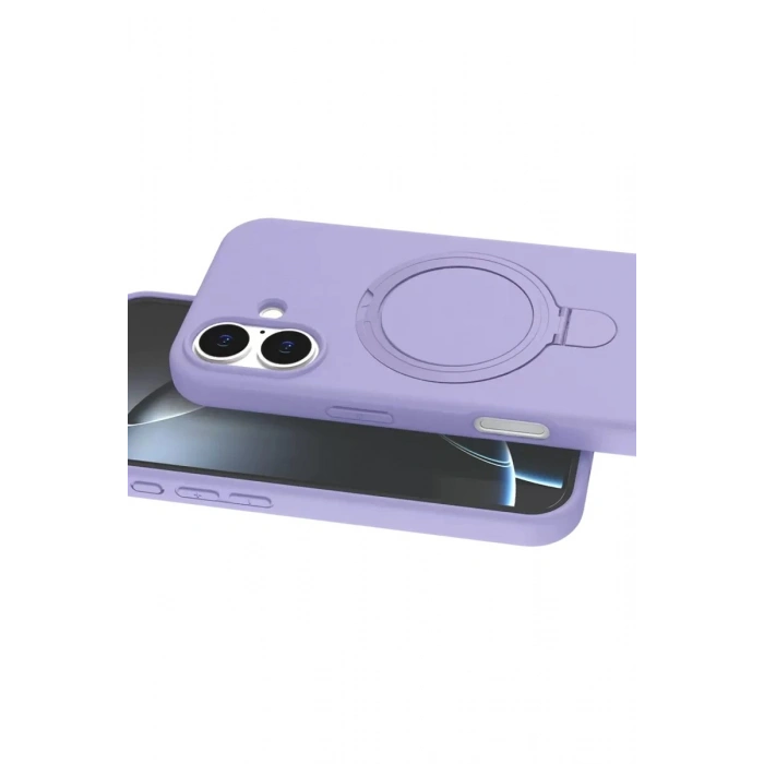 Durukar®   iPhone 17 Regal Magsafe Standlı Kapak - Lila