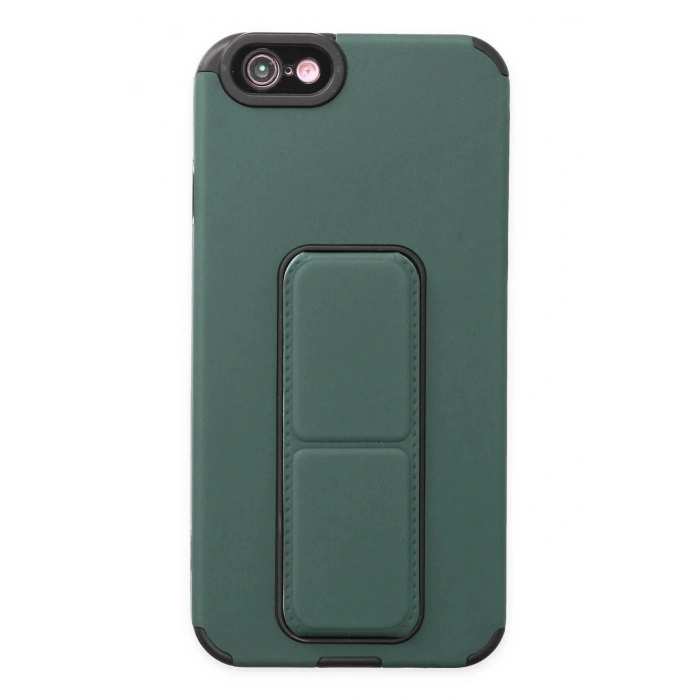 Durukar®  iPhone 6 Kılıf Mega Standlı Silikon - Yeşil