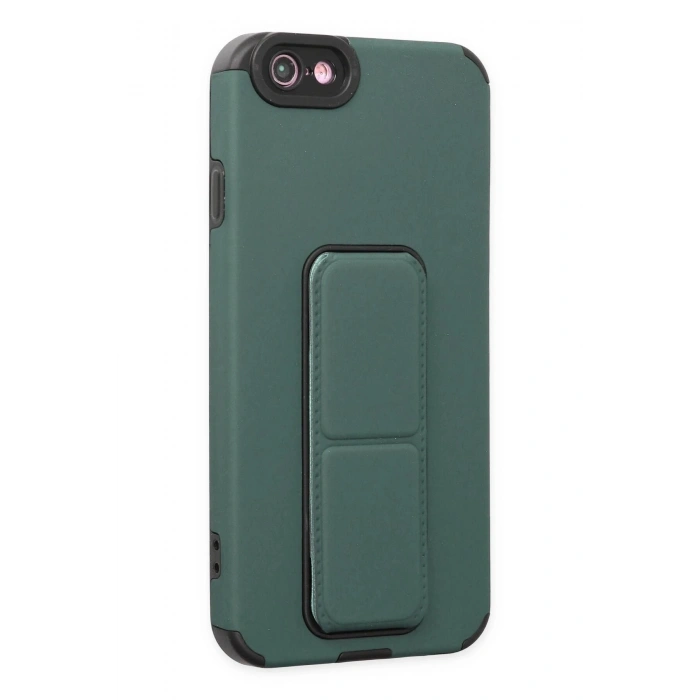 Durukar®  iPhone 6 Kılıf Mega Standlı Silikon - Yeşil