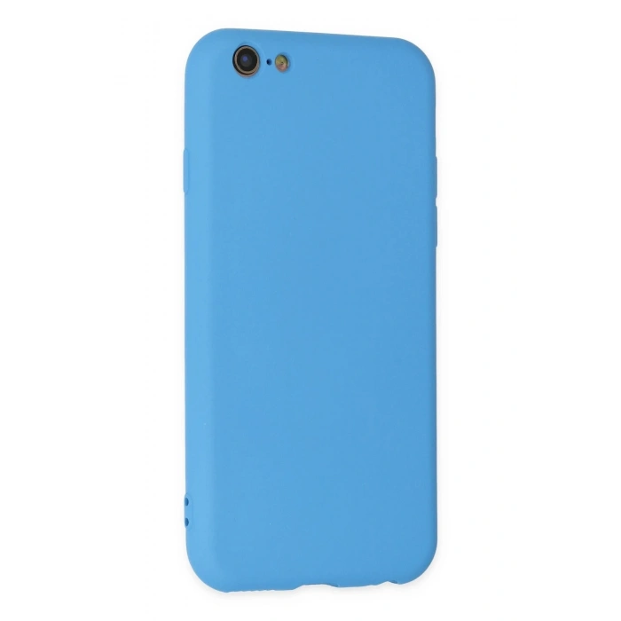 Durukar®  iPhone 6 Plus Kılıf Nano içi Kadife Silikon - Mavi