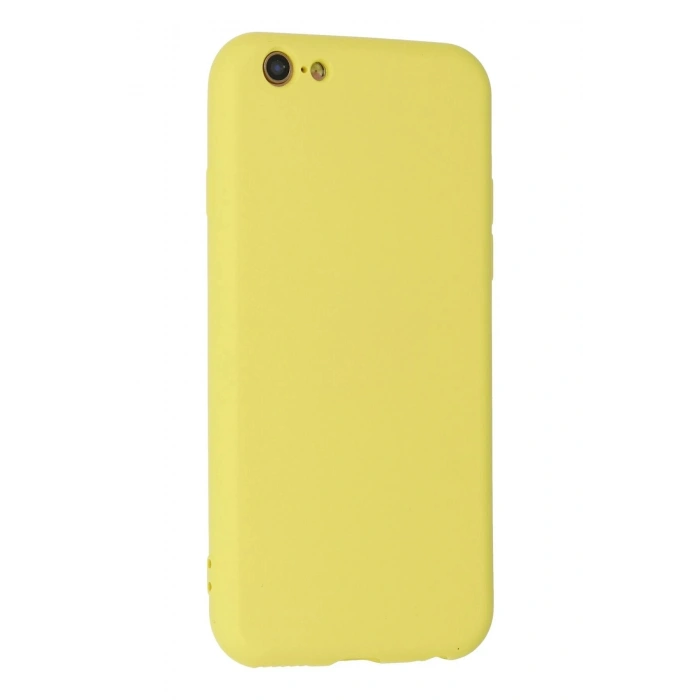 Durukar®  iPhone 6 Plus Kılıf Nano içi Kadife Silikon - Sarı