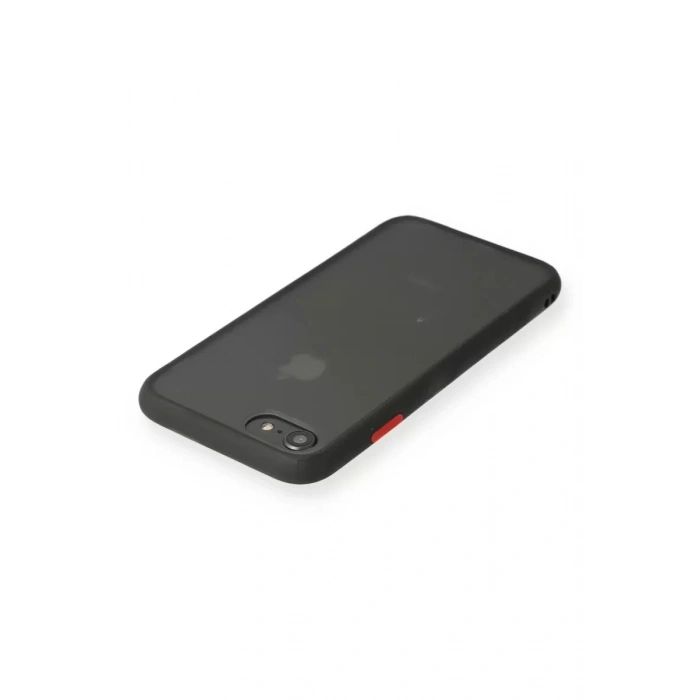 Durukar®   iPhone 7 Kılıf Montreal Silikon Kapak - Siyah