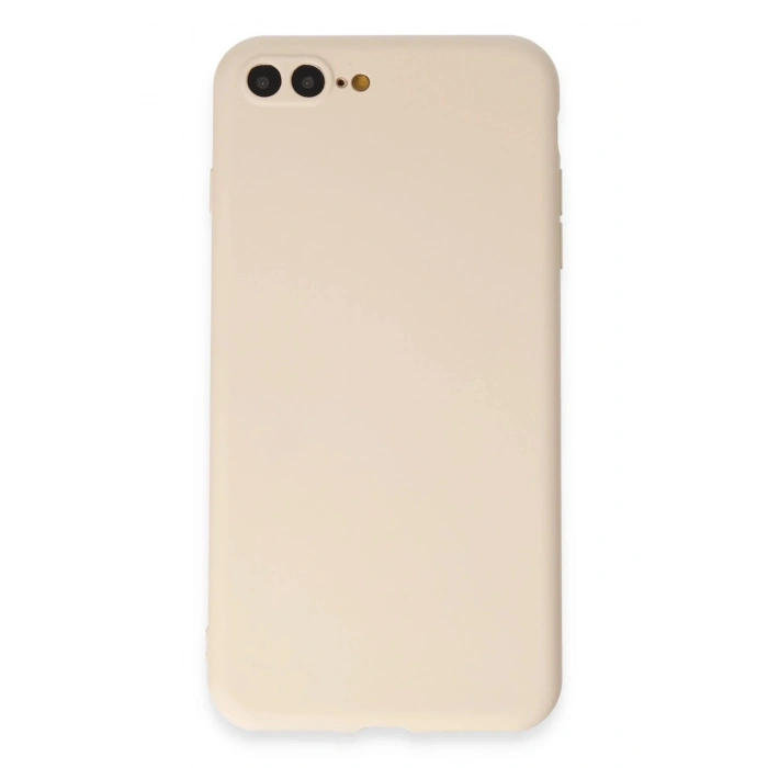 Durukar®  iPhone 7 Plus Kılıf First Silikon - Krem