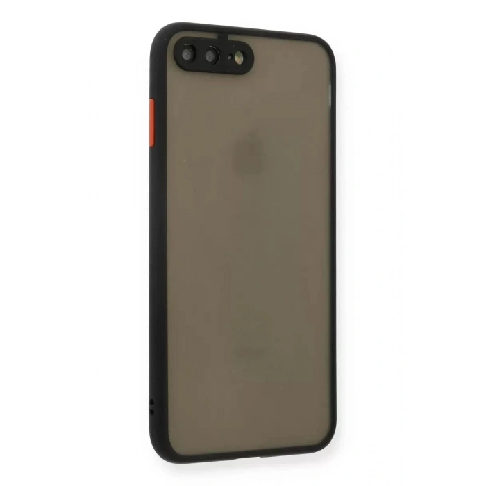 Durukar®   iPhone 7 Plus Kılıf Montreal Silikon Kapak - Siyah