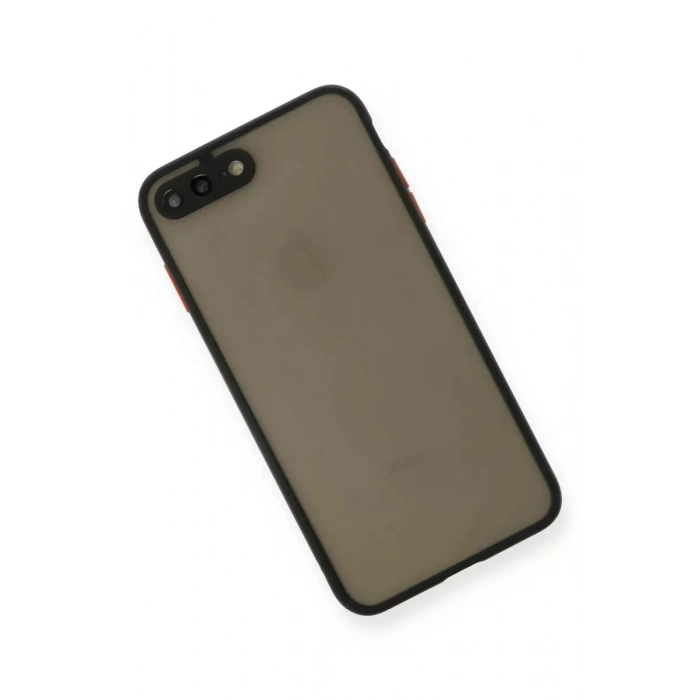 Durukar®   iPhone 7 Plus Kılıf Montreal Silikon Kapak - Siyah