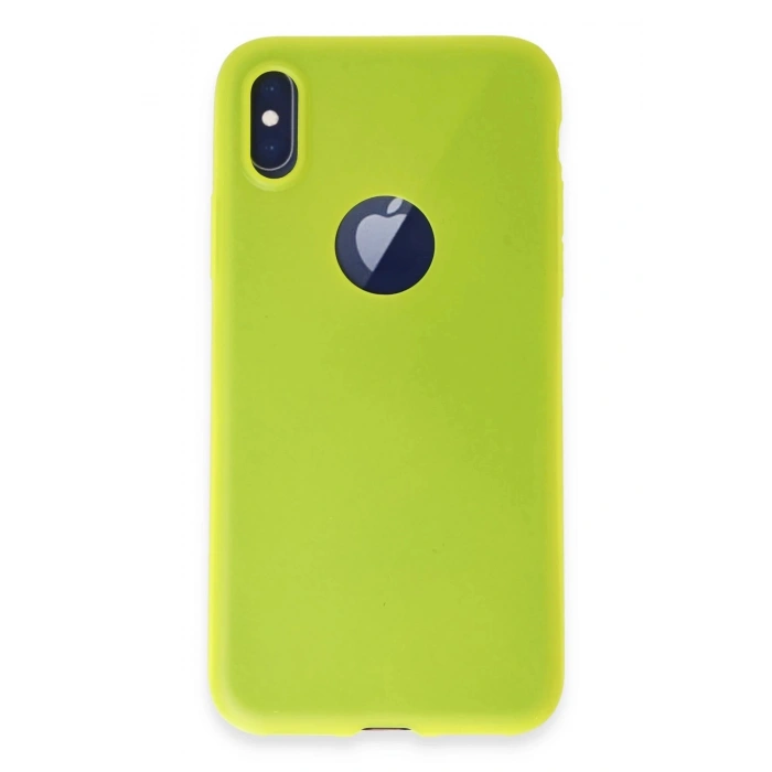 Durukar®  iPhone X Kılıf First Silikon - Parlak Sarı