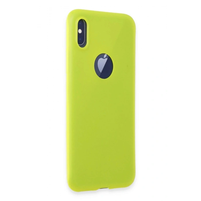Durukar®  iPhone X Kılıf First Silikon - Parlak Sarı