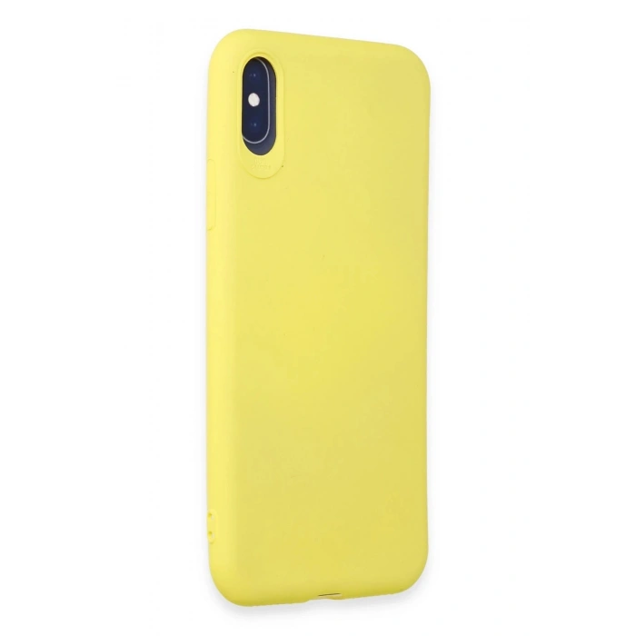 Durukar®  iPhone X Kılıf First Silikon - Sarı