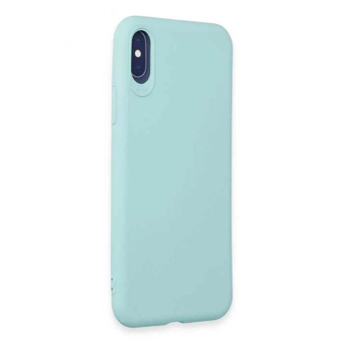 Durukar®  iPhone X Kılıf First Silikon - Turkuaz