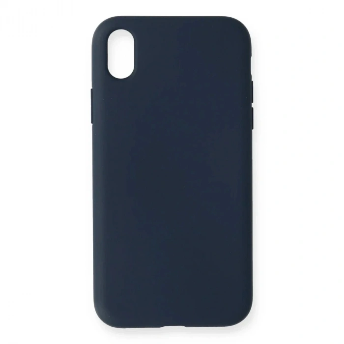 Durukar®  iPhone XR Kılıf Nano içi Kadife Silikon - Lacivert