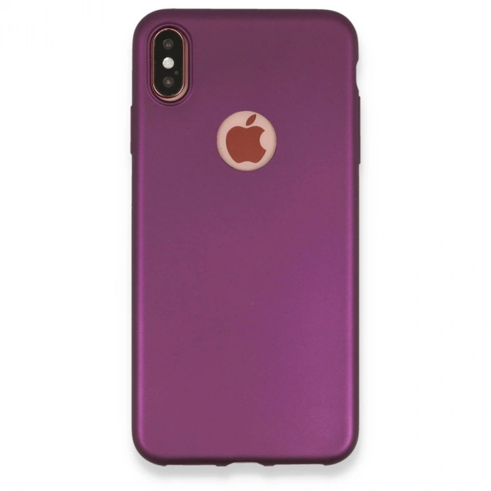 Durukar®  iPhone XS Max Kılıf First Silikon - Mürdüm