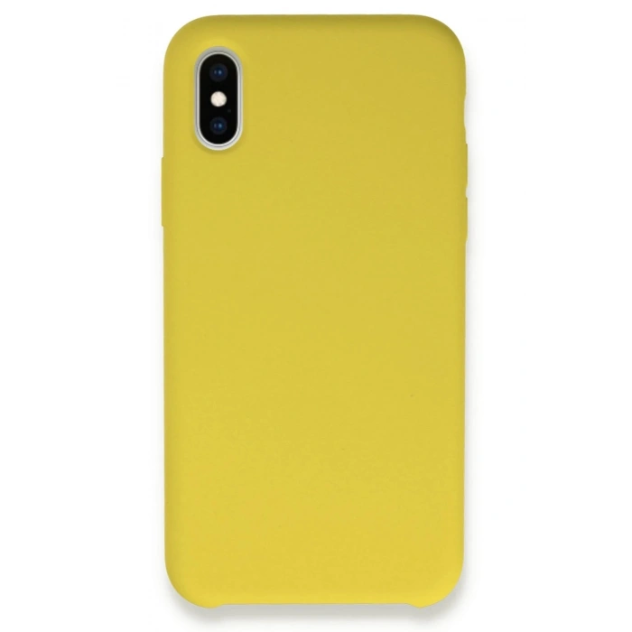 Durukar®  iPhone XS Max Kılıf Lansman Legant Silikon - Sarı