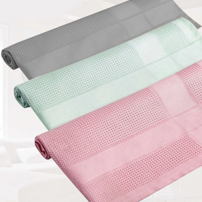 Durukar® İz Bırakmayan Mikrofiber Temizlik Bezi 3lü Set Cam ve Ayna Silme Toz Alma Temizlik Bezi